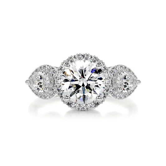 1.5 CT Brilliant Round Three Stone Diamond Ring