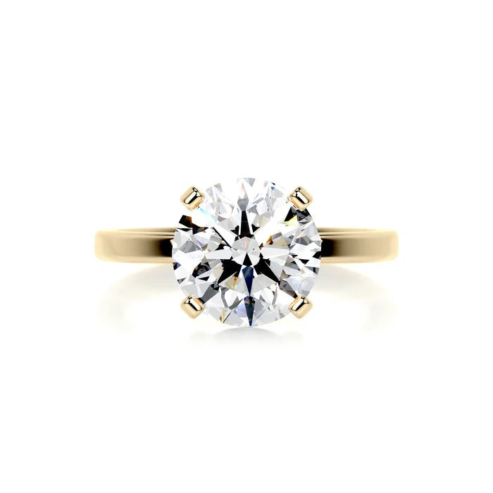 3 CT Brilliant Round Solitaire Diamond Ring