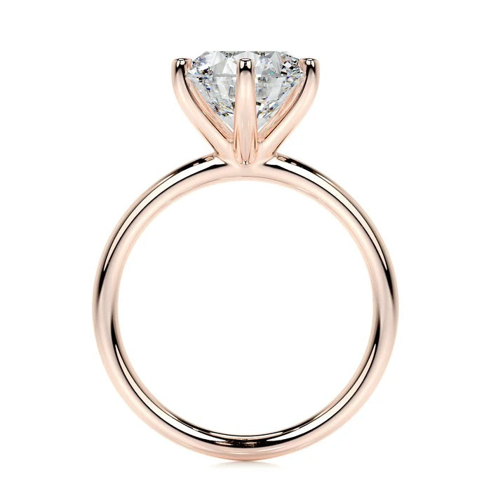 2CT Brilliant Round Solitaire Diamond Ring