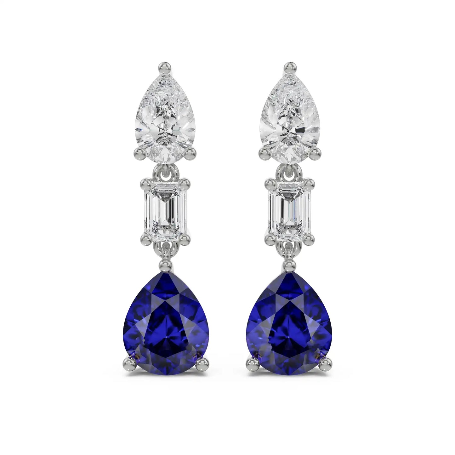 Sapphire Drop Earrings