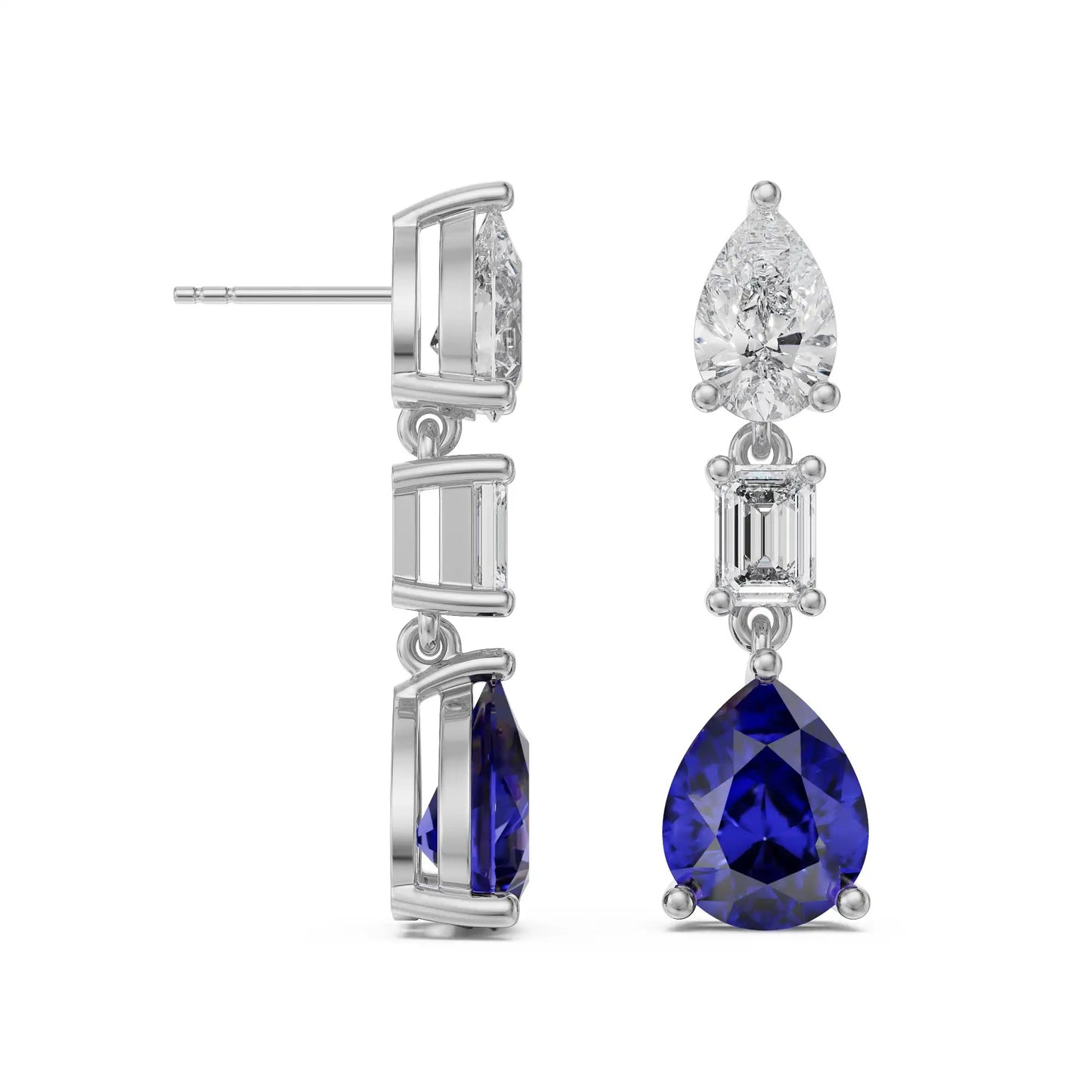 Sapphire Drop Earrings