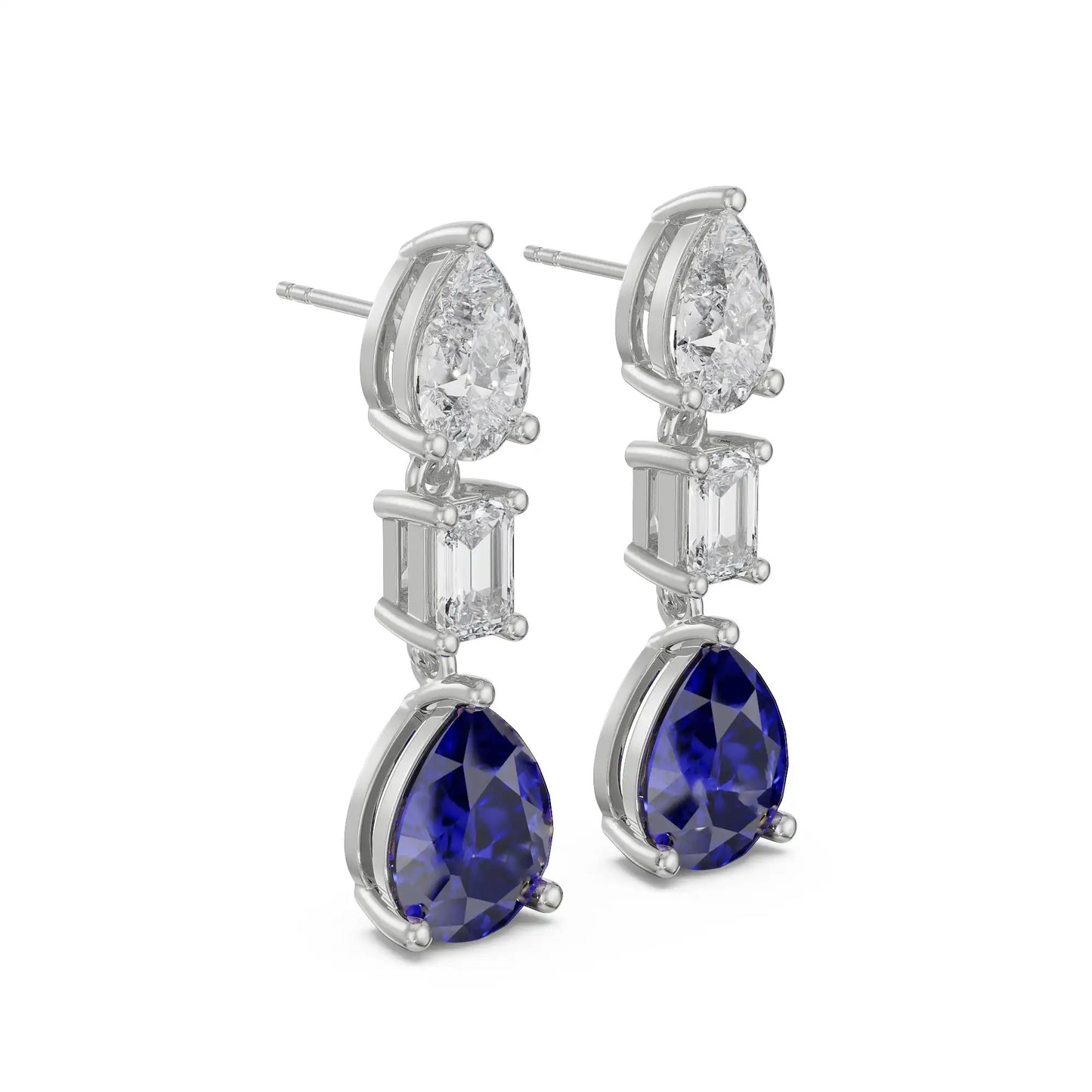 Sapphire Drop Earrings