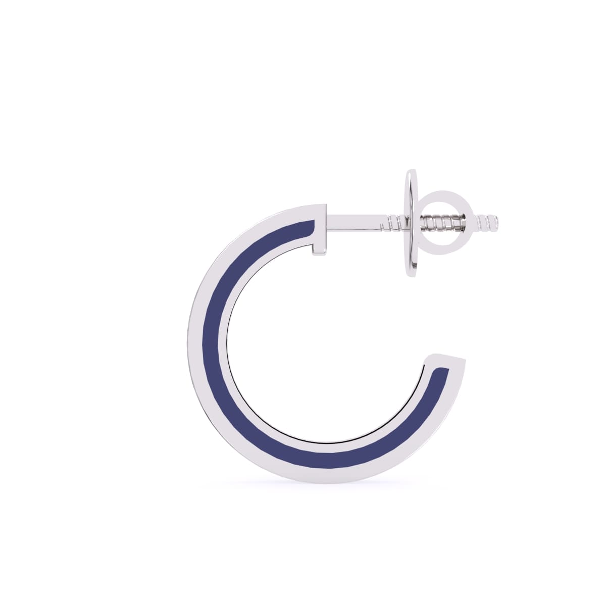 0.6 TCW Round Diamond hoops Earrings