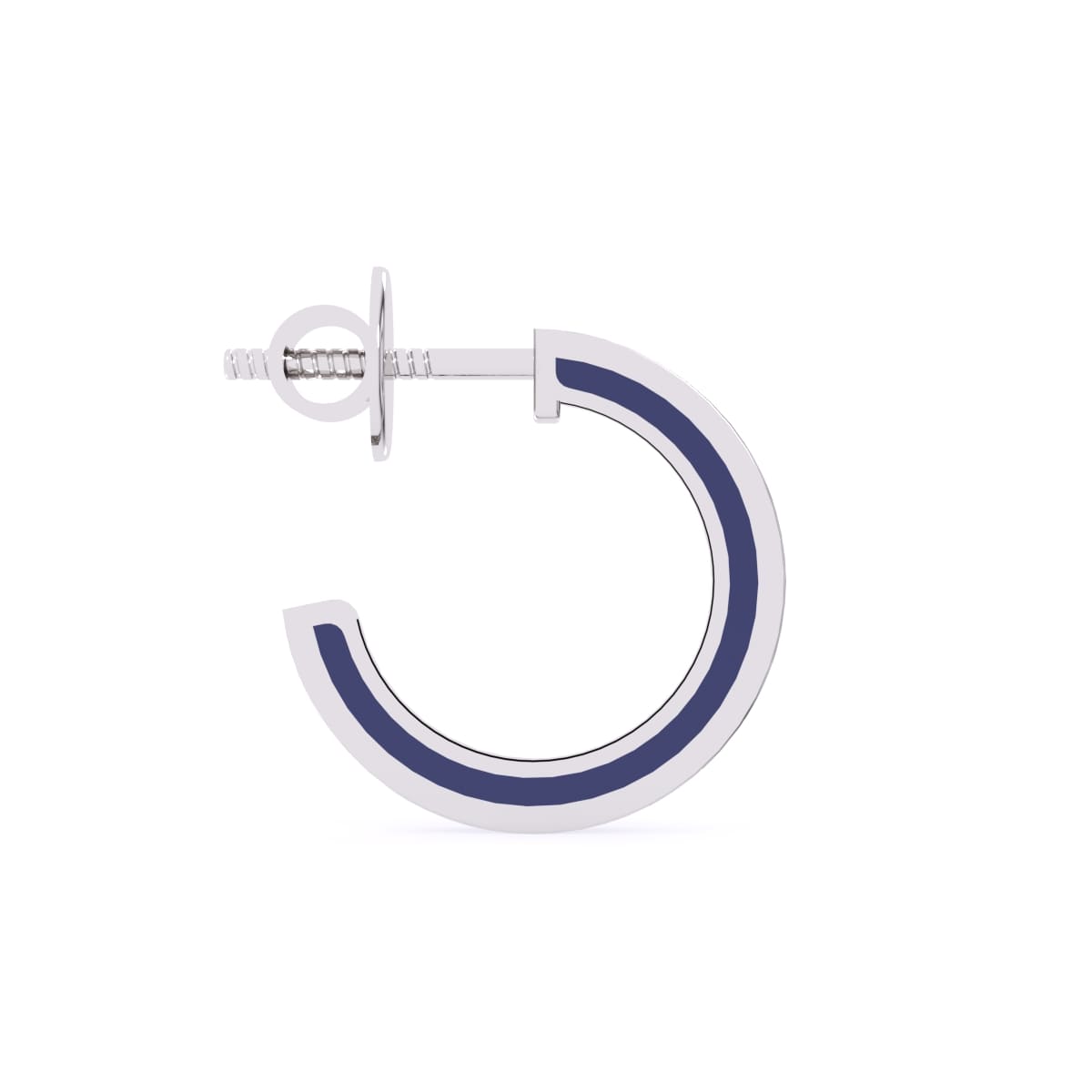 0.6 TCW Round Diamond hoops Earrings