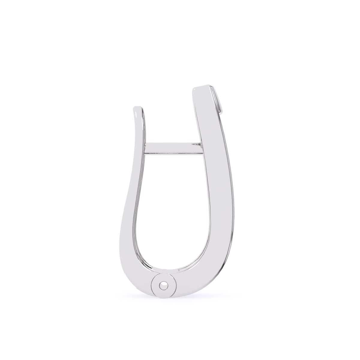 1 CT Round Diamond Hoops Earrings