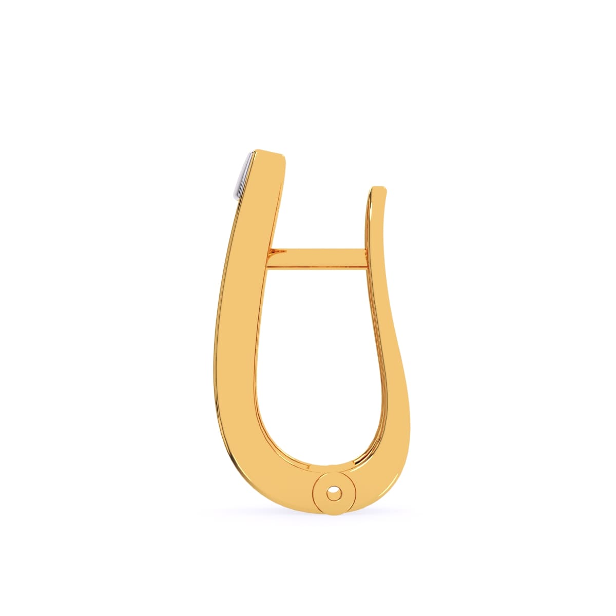 1 CT Round Diamond Hoops Earrings