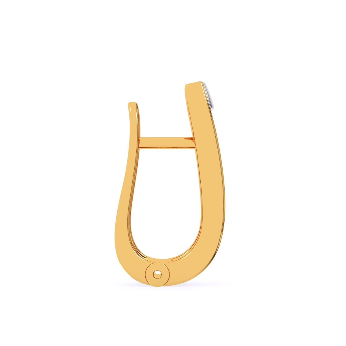 1 CT Round Diamond Hoops Earrings