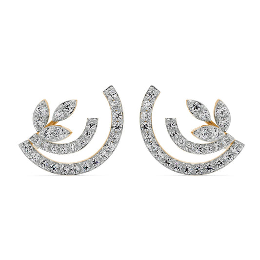 Glamorous Diamond Stud Earrings