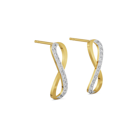 Infinity Diamond Studs Earrings