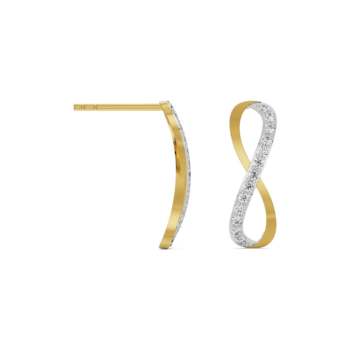 Infinity Diamond Studs Earrings