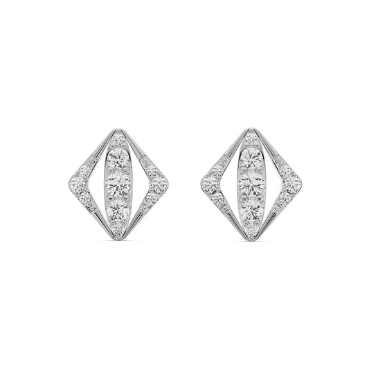 Glamour's Diamond Stud Earrings