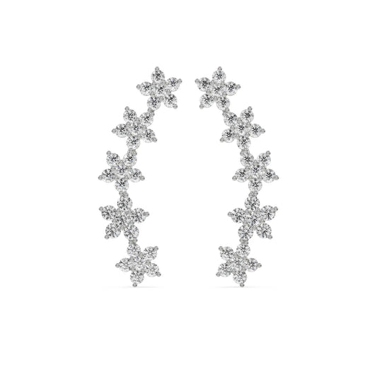 Starry Diamond Stud Earrings