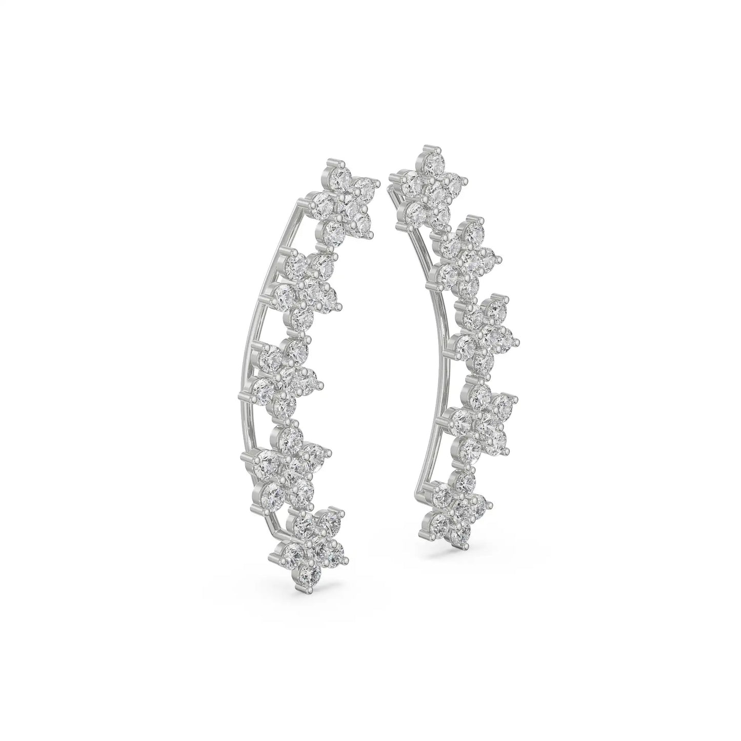 Starry Diamond Stud Earrings