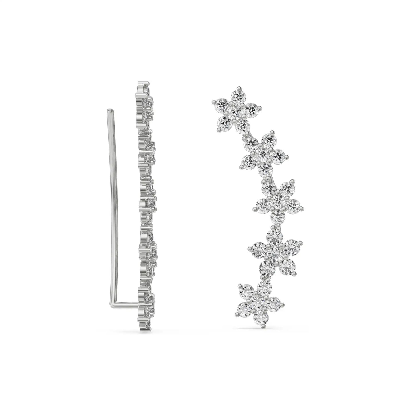 Starry Diamond Stud Earrings