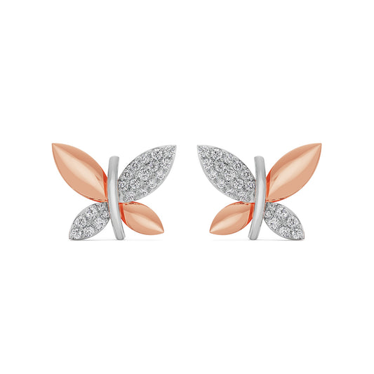 Wing Wonder Diamond Stud Earrings