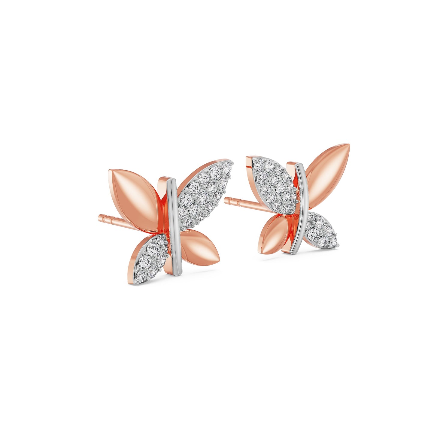Wing Wonder Diamond Stud Earrings