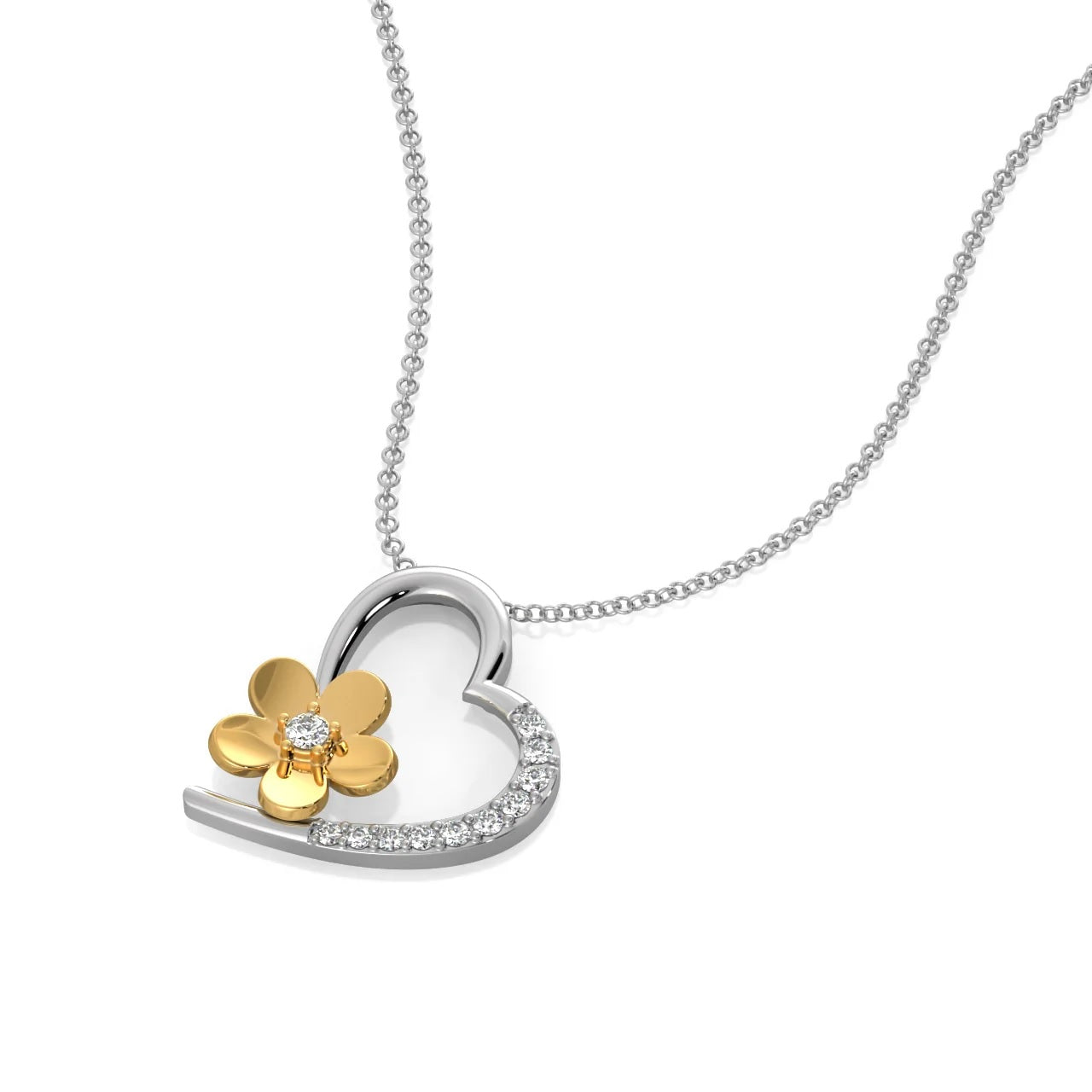 Love Blossom Diamond Necklace