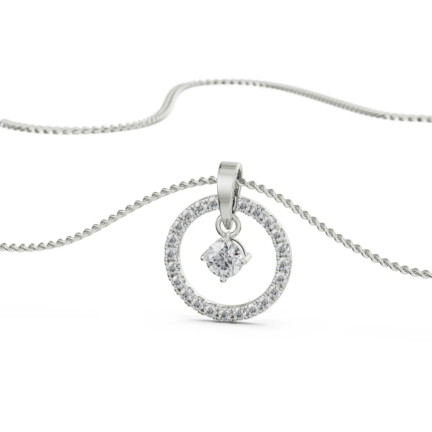 Dewy Diamond Necklace