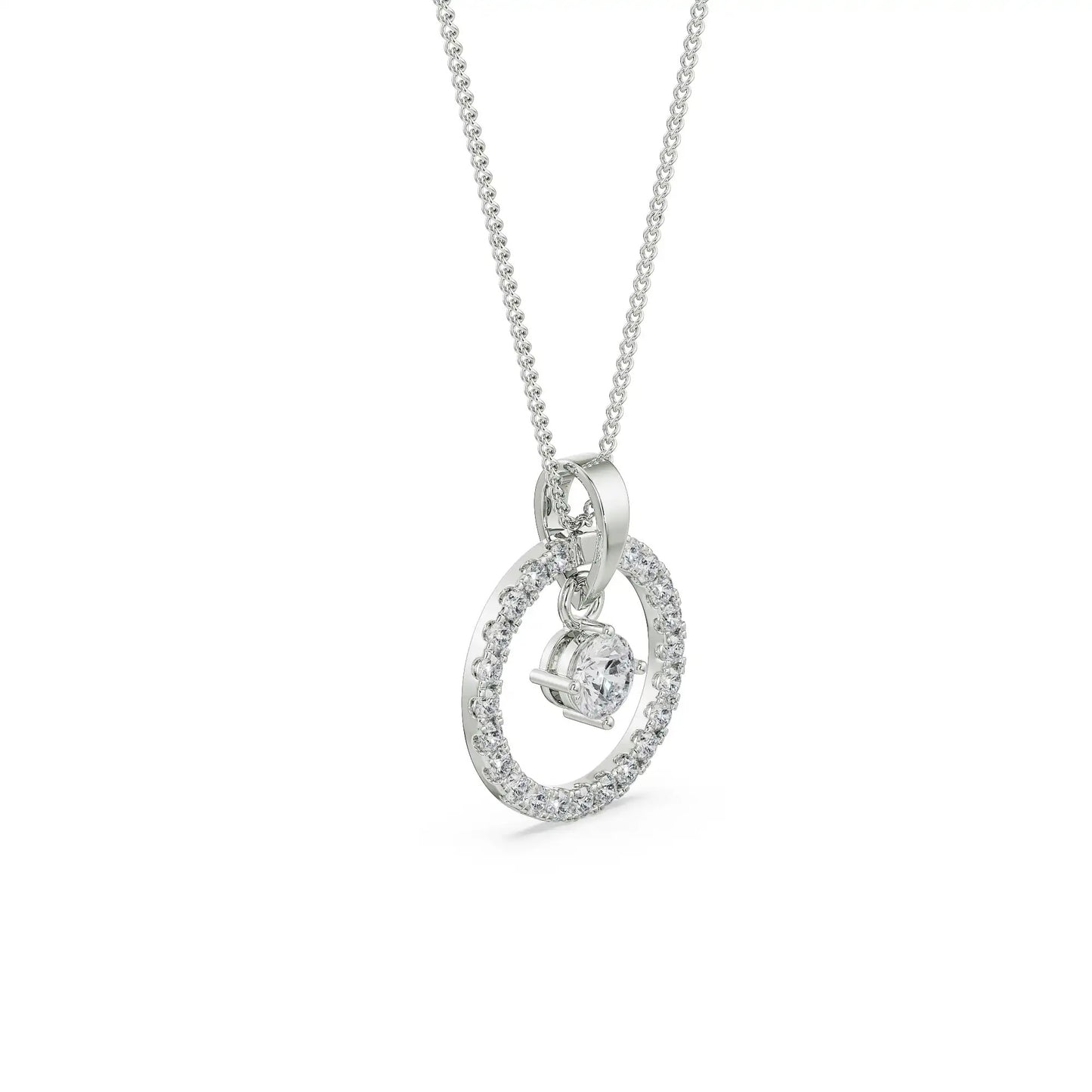 Dewy Diamond Necklace