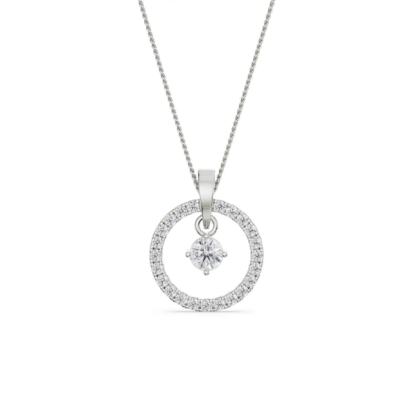 Dewy Diamond Necklace