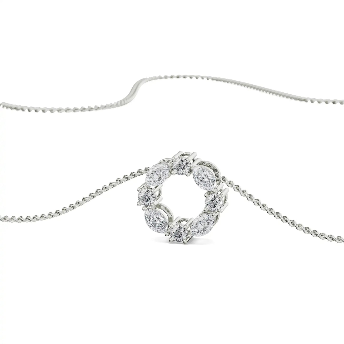 The Dewy Leafy Diamond Necklace