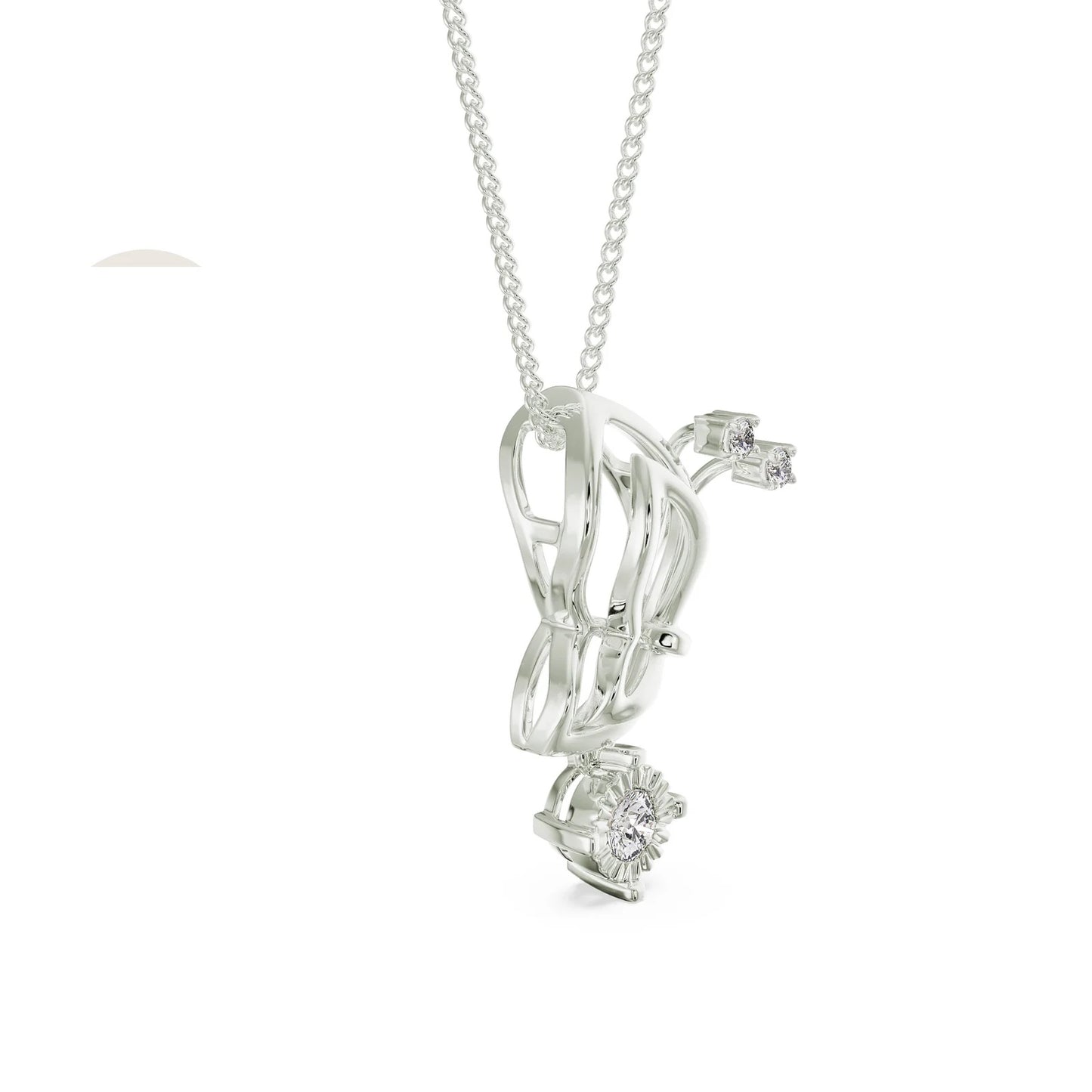 Artistic Diamond Necklace