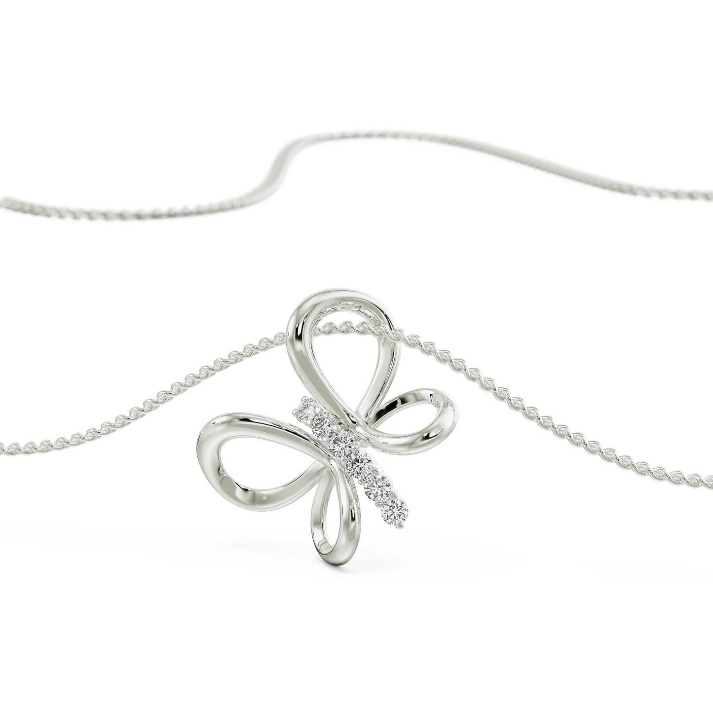 Diamond Butterfly Dream Necklace