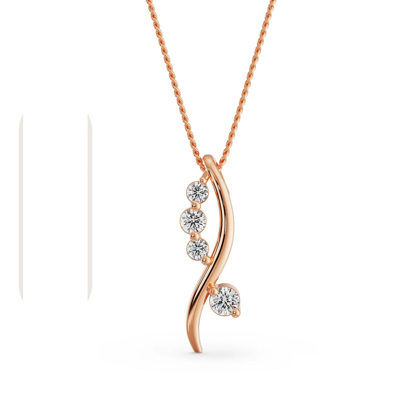 Quad Diamond Necklace