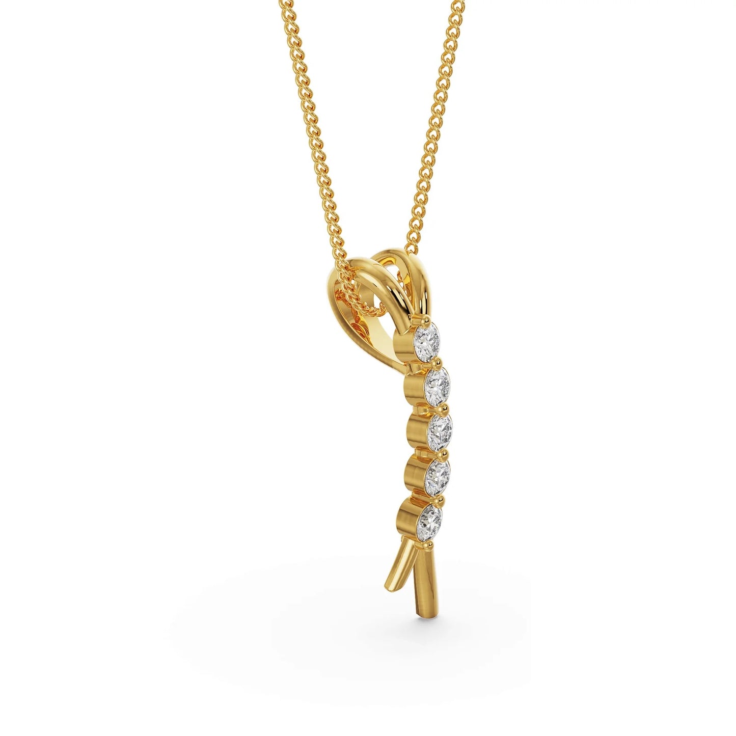 Five Stone Dimond Necklace