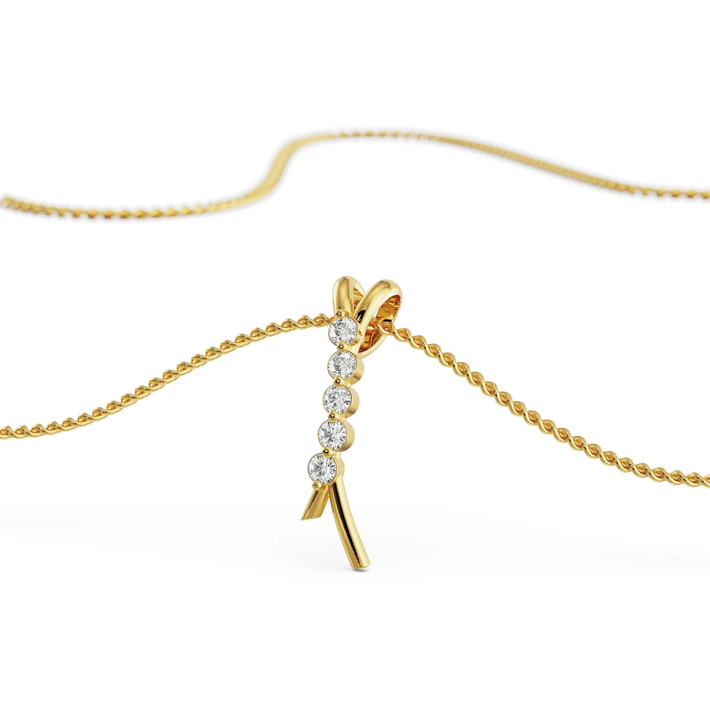 Five Stone Dimond Necklace