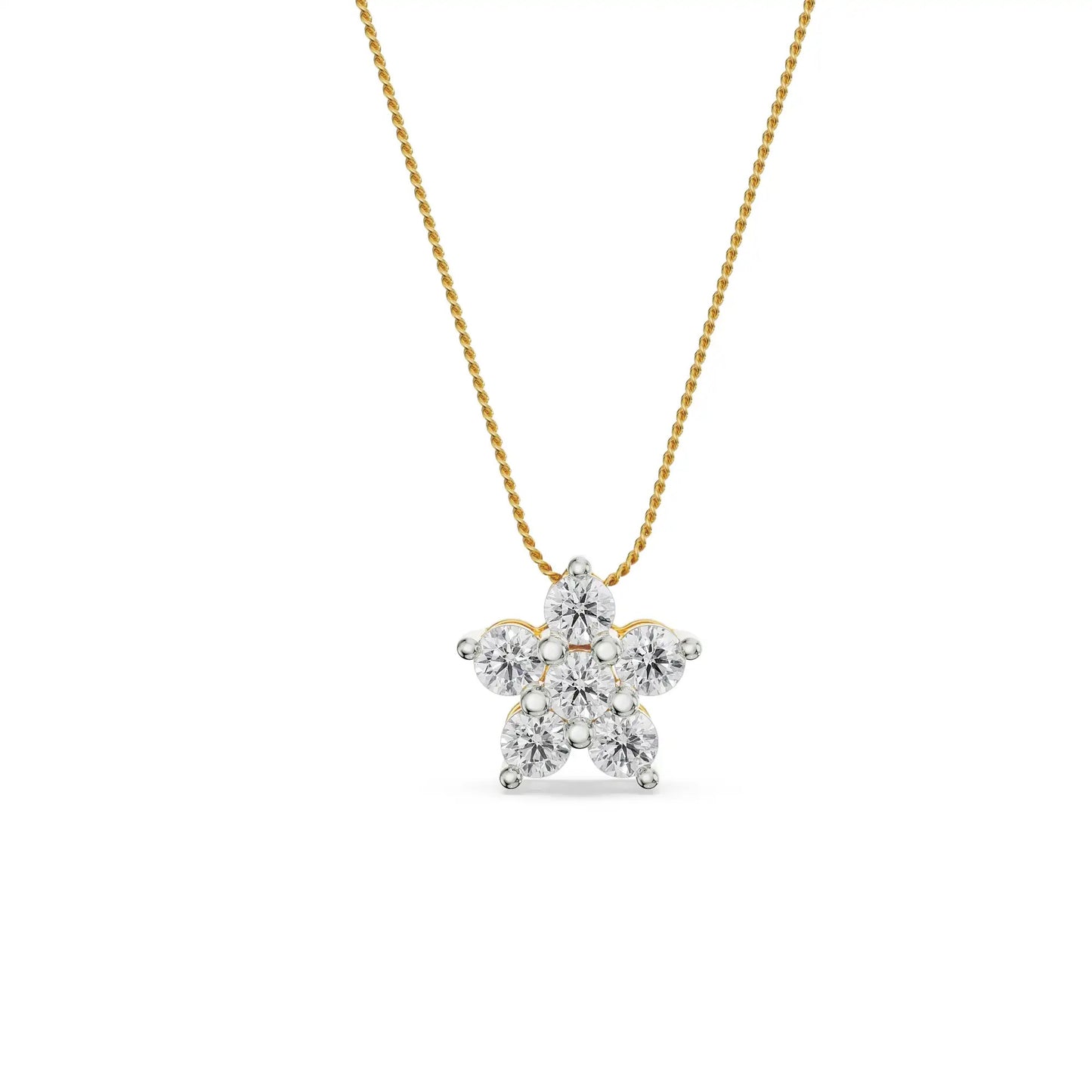Mosi Leaf Diamond Necklace