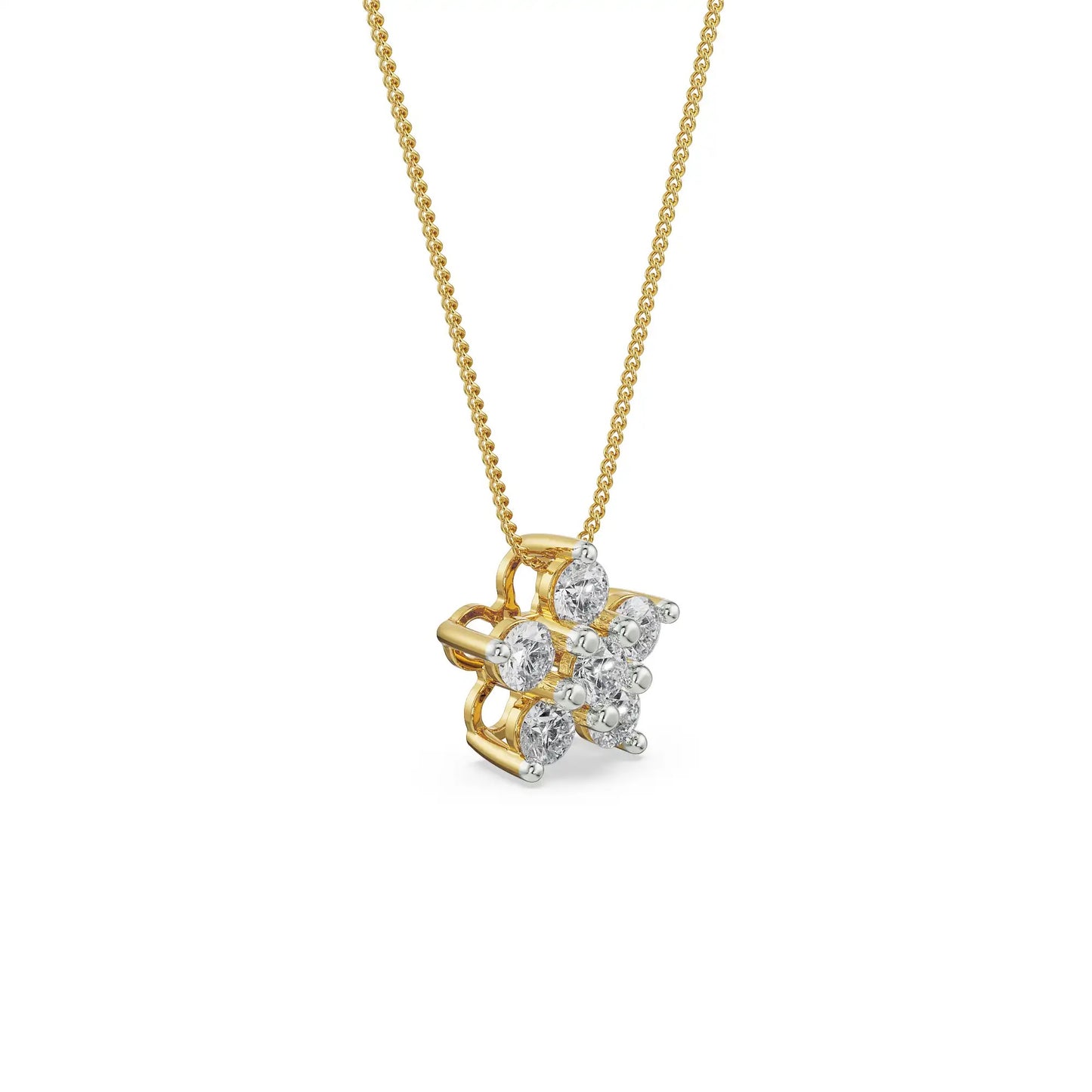 Mosi Leaf Diamond Necklace