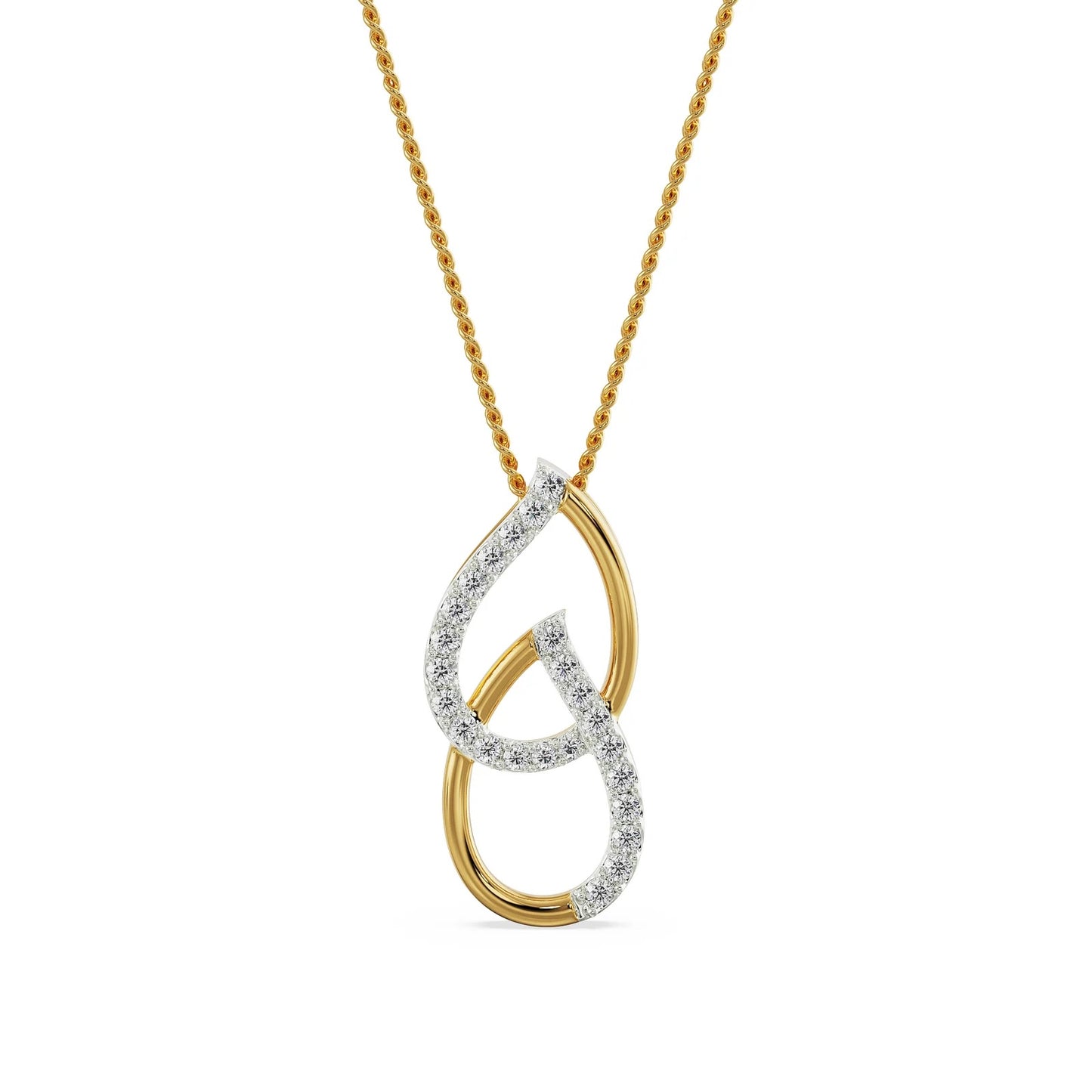 Regal Pear Diamond Necklace