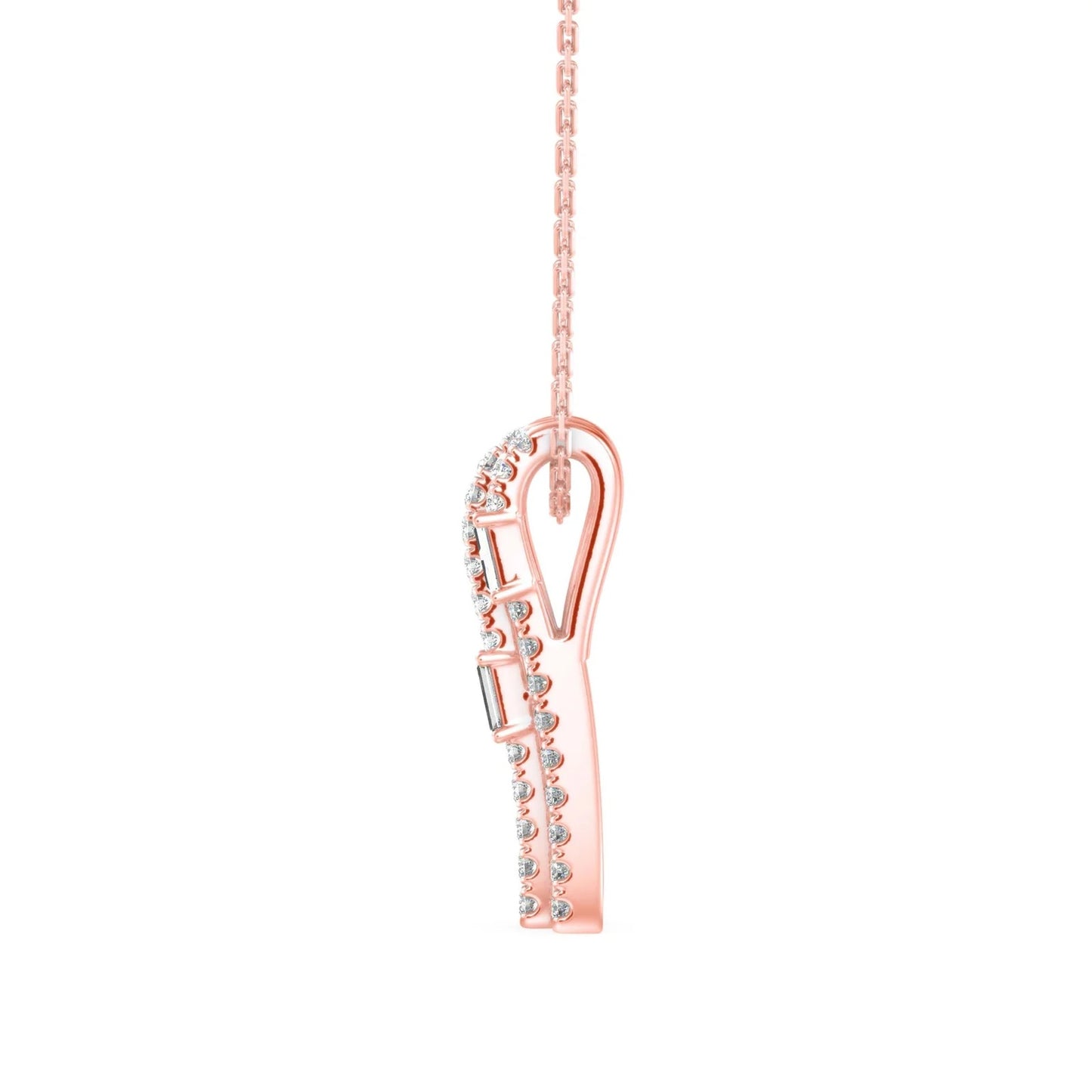 Vertical Bar Diamond Necklace