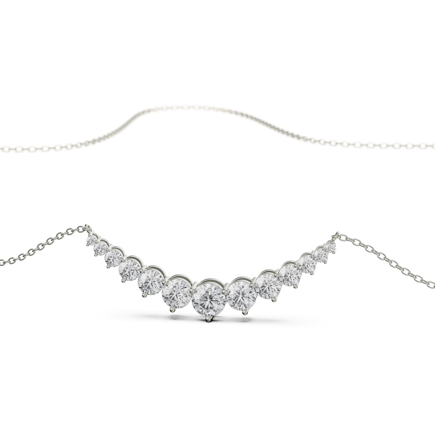 Brilliant Round Rivera Pendant Necklace