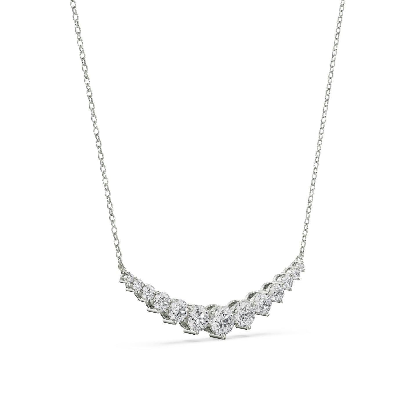 Brilliant Round Rivera Pendant Necklace