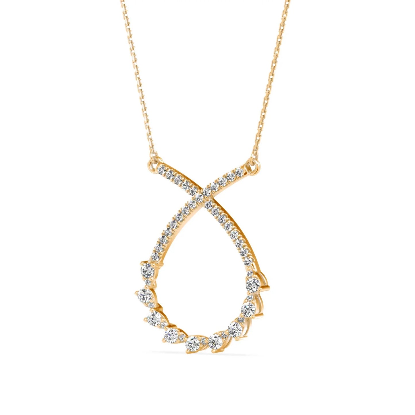 Tropical Twist Diamond Necklace