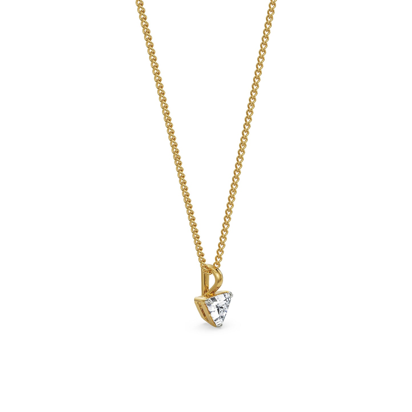 0.5 CT Trilliant Diamond Necklace
