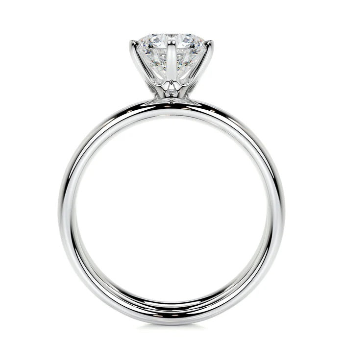 1.5 CT Brilliant Round Solitaire Ring with Matching Band