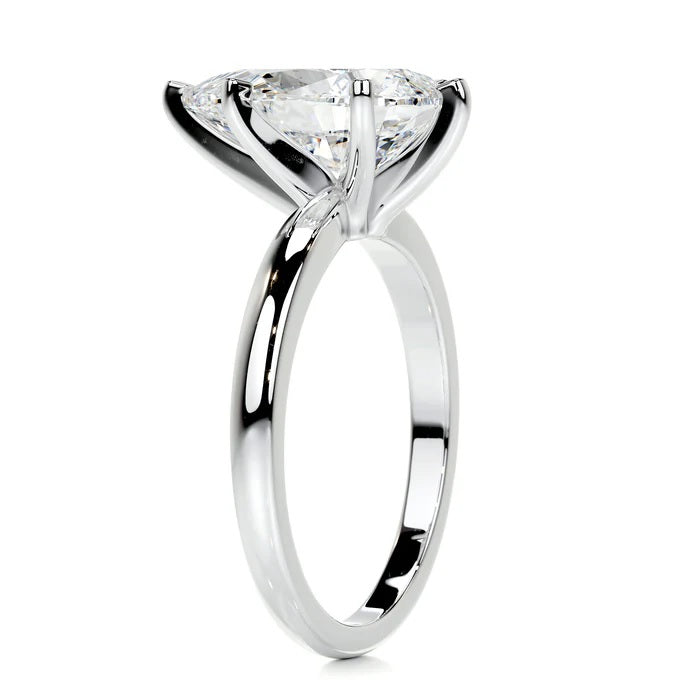 1 CT Solitaire Pear Cut Diamond Ring