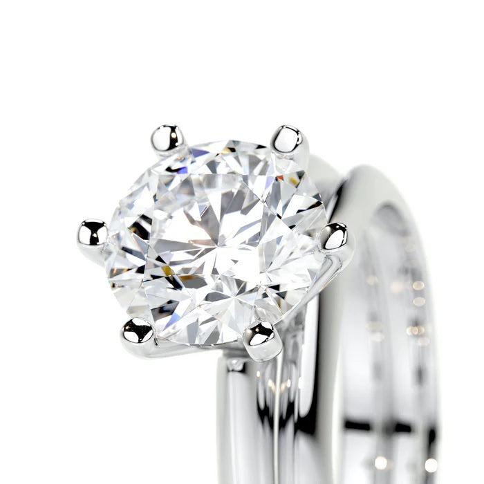 3 CT Brilliant Round Solitaire Diamond Ring with Matching Band