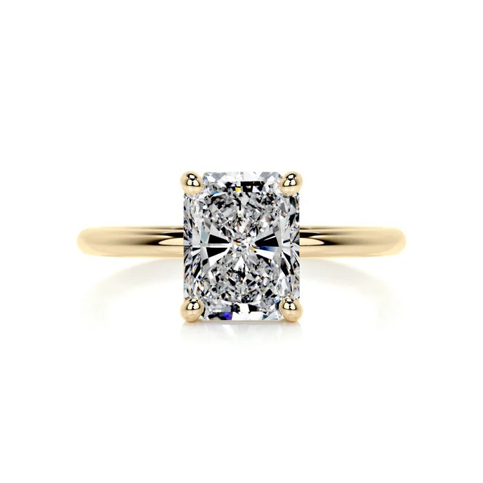 2 CT Solitaire Radiant Cut Diamond Ring
