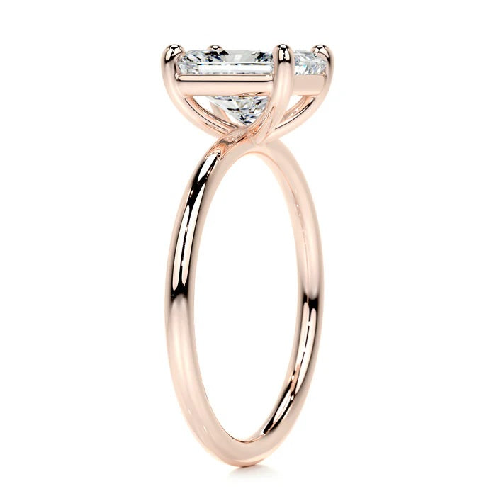 2 CT Solitaire Radiant Cut Diamond Ring