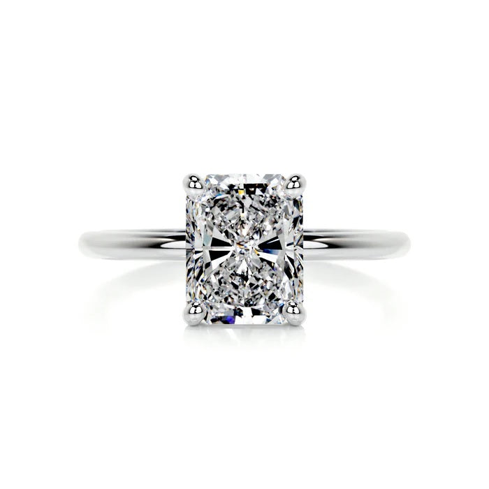2 CT Solitaire Radiant Cut Diamond Ring