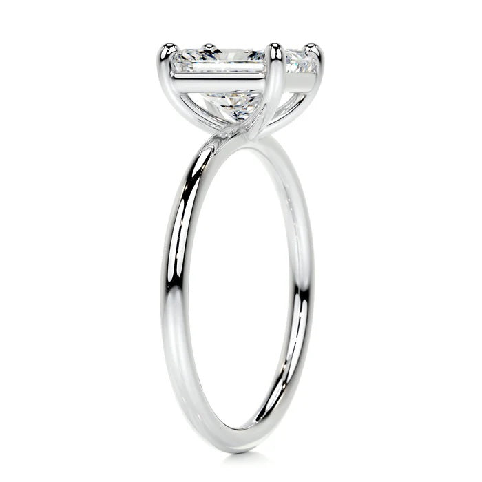 2 CT Solitaire Radiant Cut Diamond Ring