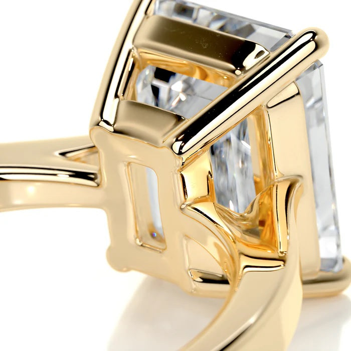 4 CT Emerald Cut Solitaire Diamond Ring