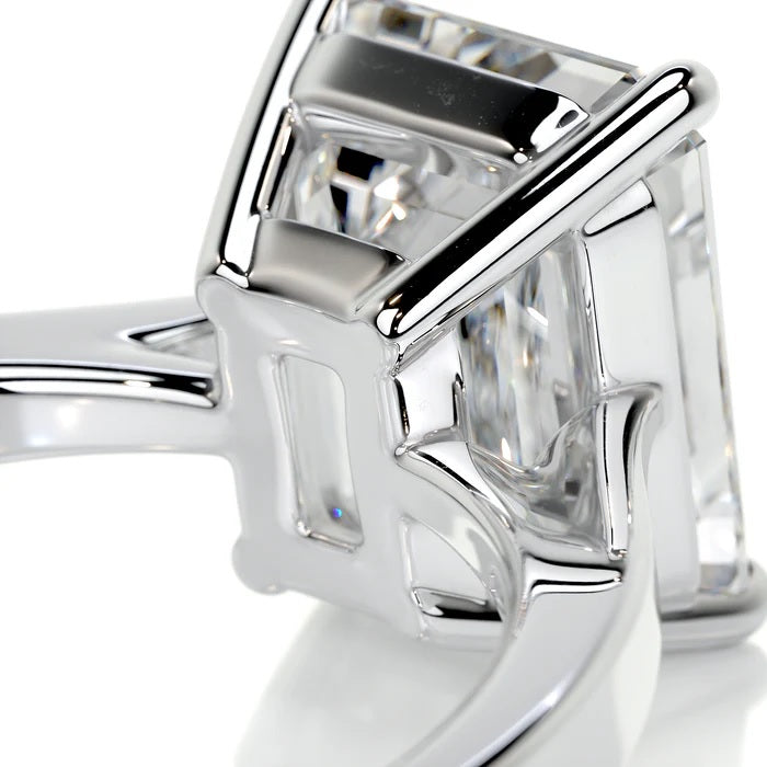 4 CT Emerald Cut Solitaire Diamond Ring
