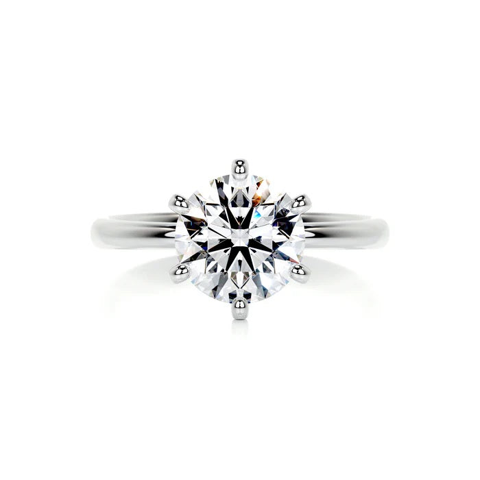 2 CT Brilliant Round Solitaire Diamond Rins For Women
