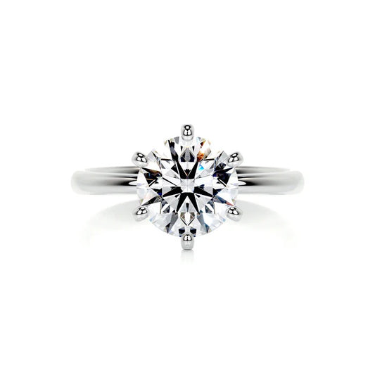2 CT Brilliant Round Solitaire Diamond Rins For Women