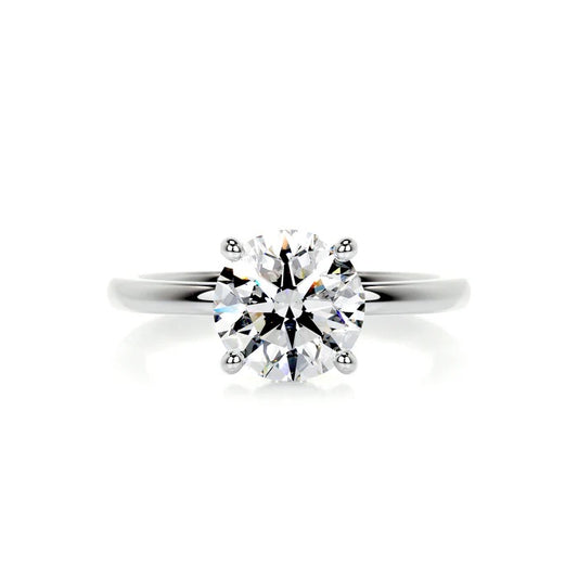 2 CT Brilliant Round Solitaire Diamond Halo Ring
